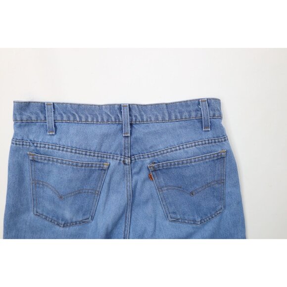 Vtg 70s 80s Levis Orange Tab Mens 32x31 Distressed Straight Leg Denim Jeans USA - Picture 11 of 12